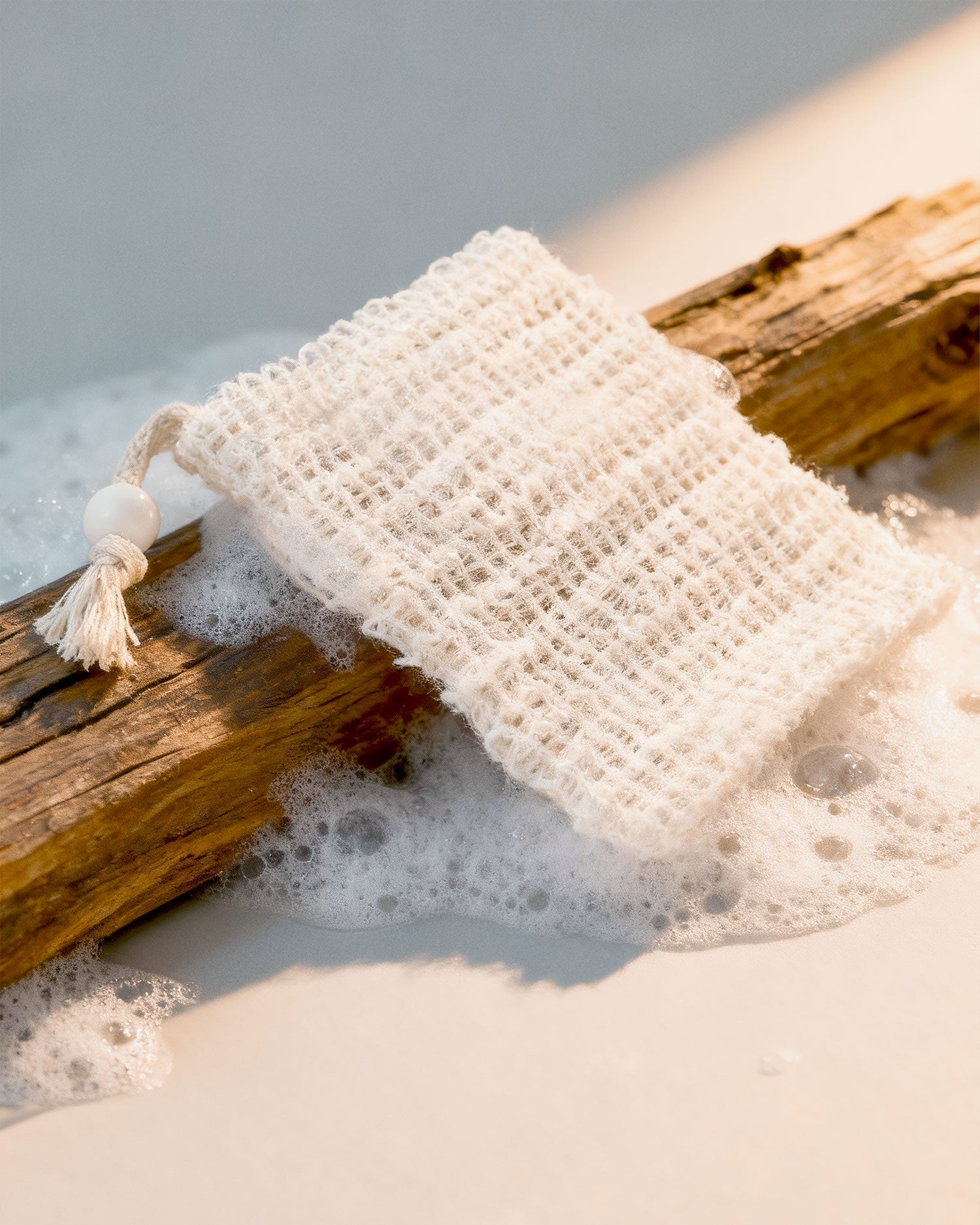 Linen-Cotton Loofah Pouch